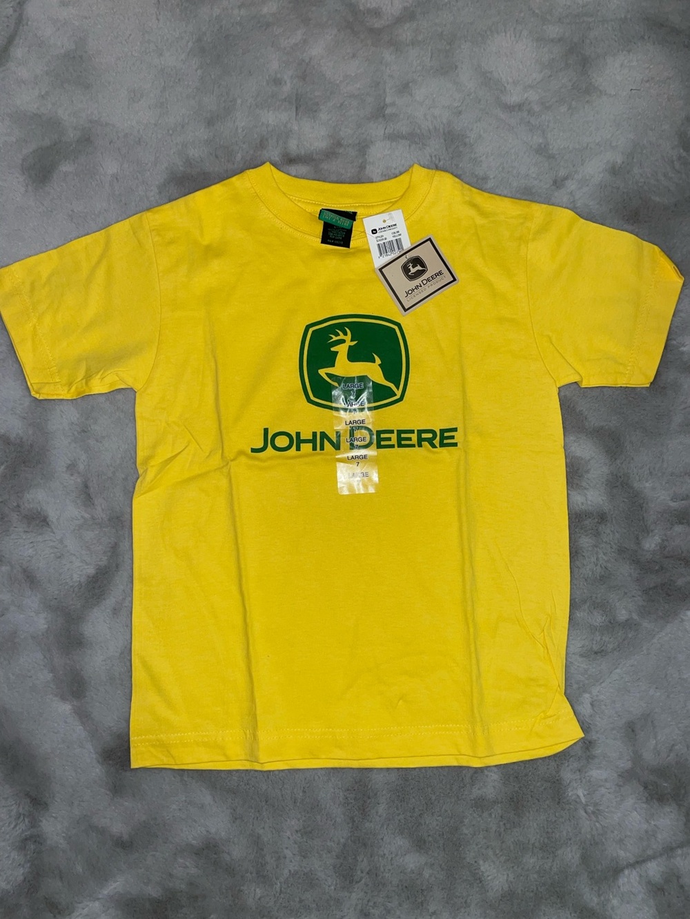 🚜NWTJohn Deere Yellow Tee with Green Logo
